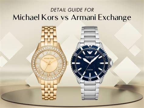 Detail guide for Michael Kors vs Armani 